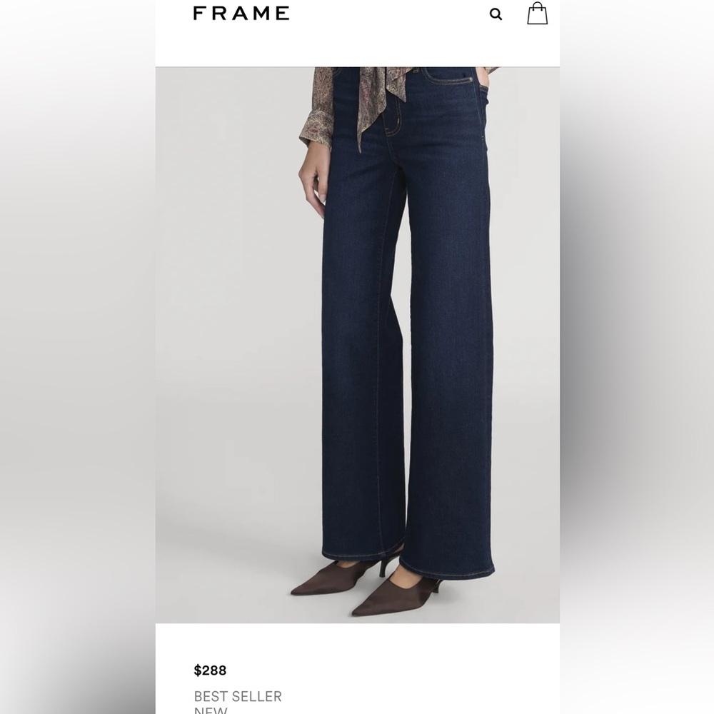 NWT FRAME Le Slim Palazzo. - Picture 2 of 7